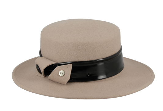 Chapeaux Feutre de laine 100% Réf: 2 H 328 . A l'intérieur vous avez une bande de réglage pour l'ajustement du tour de tête.