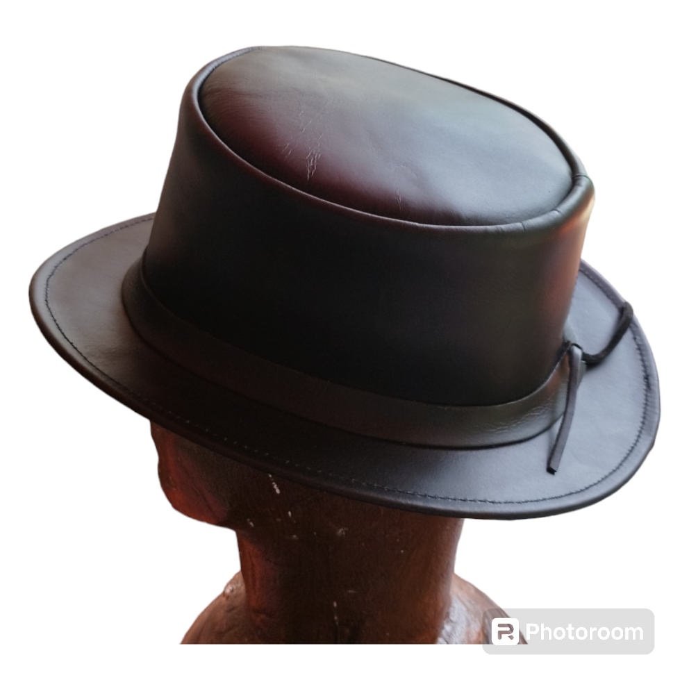 Chapeaux Haut de Forme en Cuir de Vachette mixte, import USA