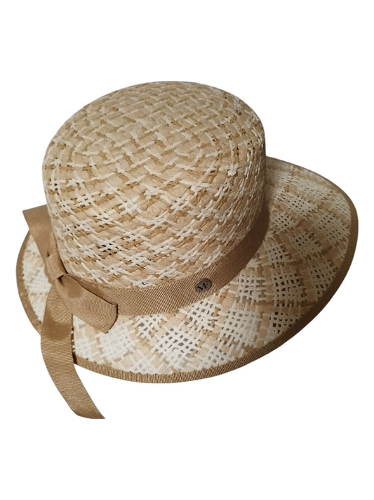 Chapeaux casquettes 100% Paille Papier Réf : 2E316 . Fabrication Italienne