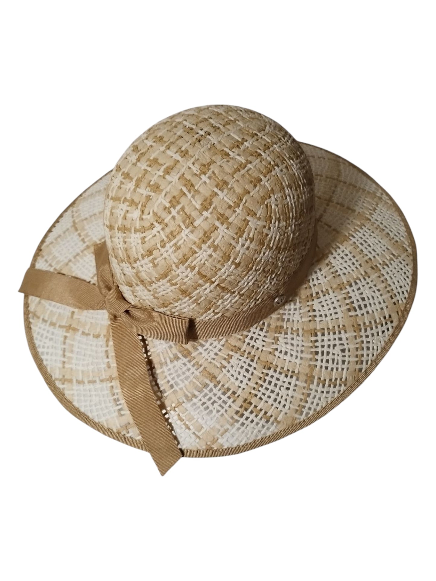 Chapeau Paille Papier Réf : 2E315 Fabrication Italienne.