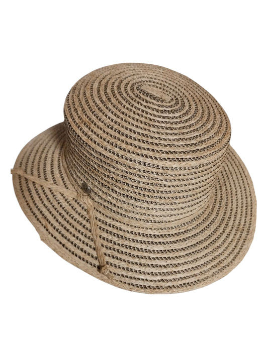 Chapeau 100% raphia tressé 100%paille papier Réf : 2E 337. Import Italie