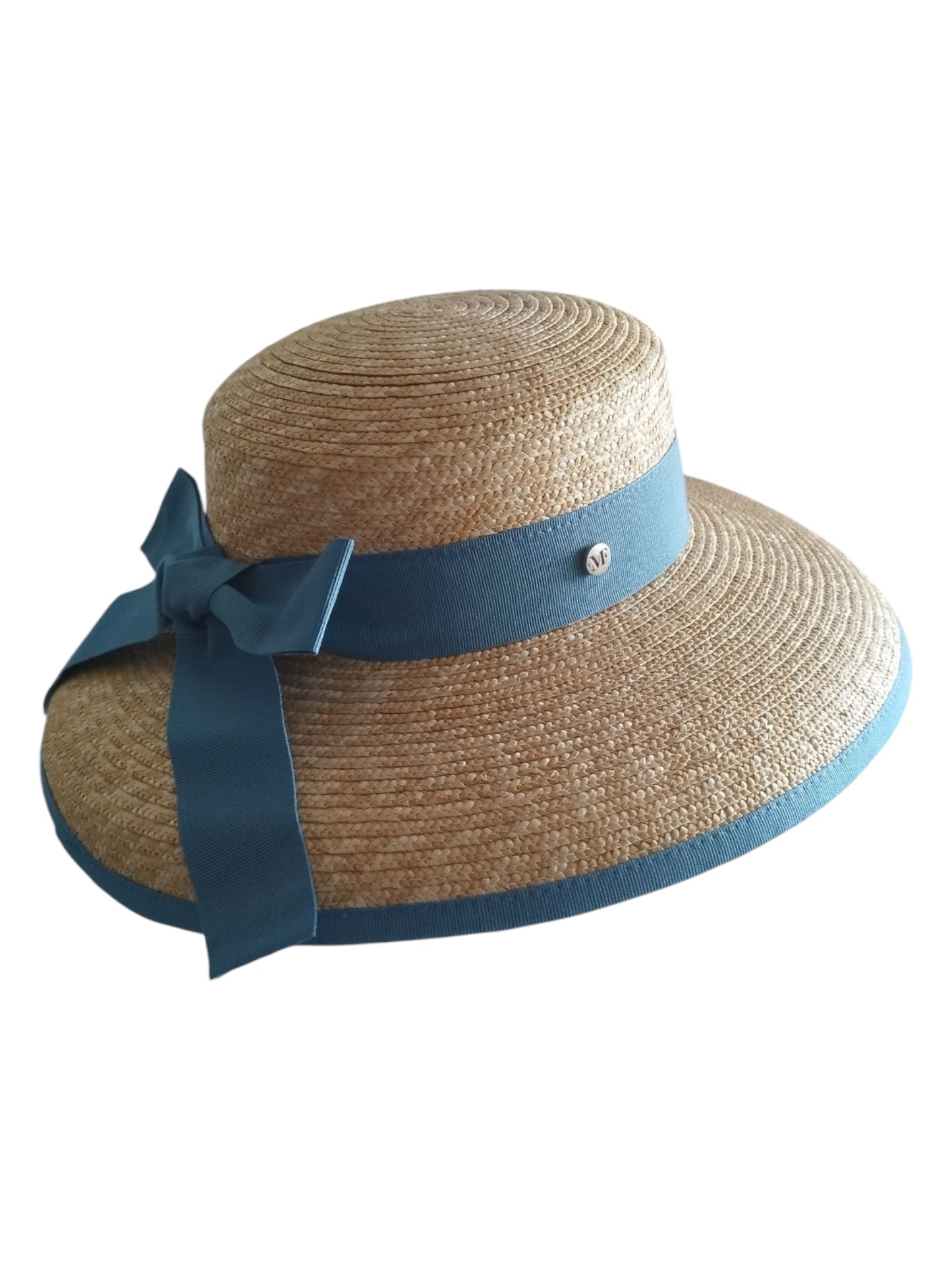 Chapeau bohème 100% Paille cousue Ref 2E56. Import Italie. A l'intérieur cordelette de réglage de la taille.