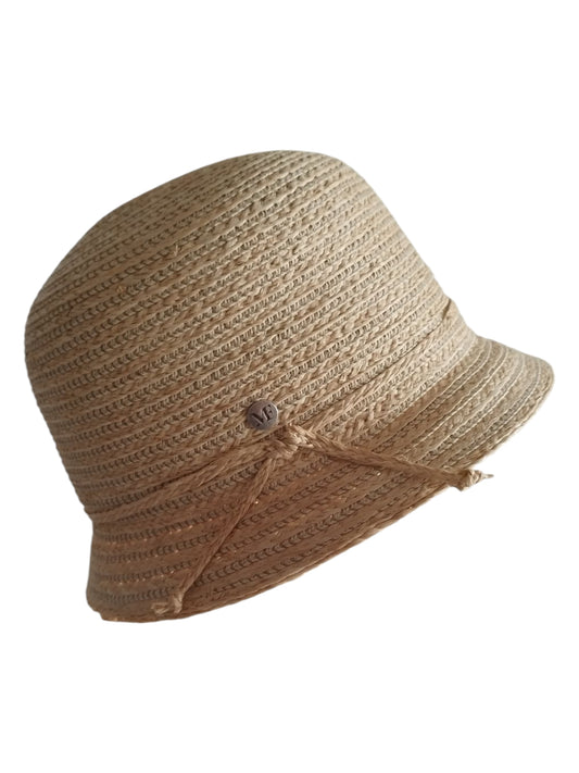 Chapeau cloche 100% Raphia Tresse 100% papier Réf :2E338