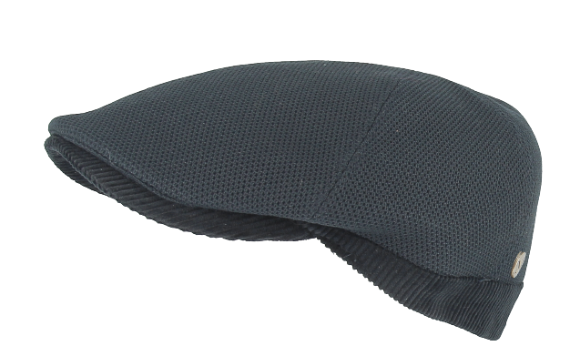 Casquette plate homme noir