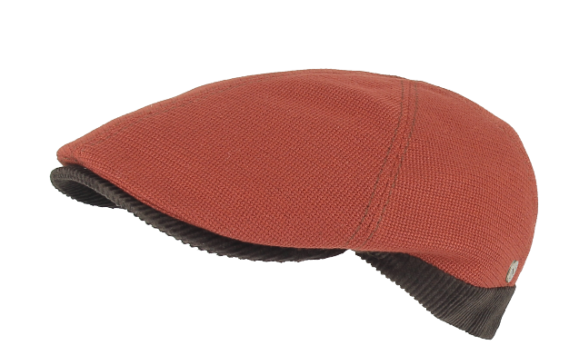 Casquette plate homme rouille