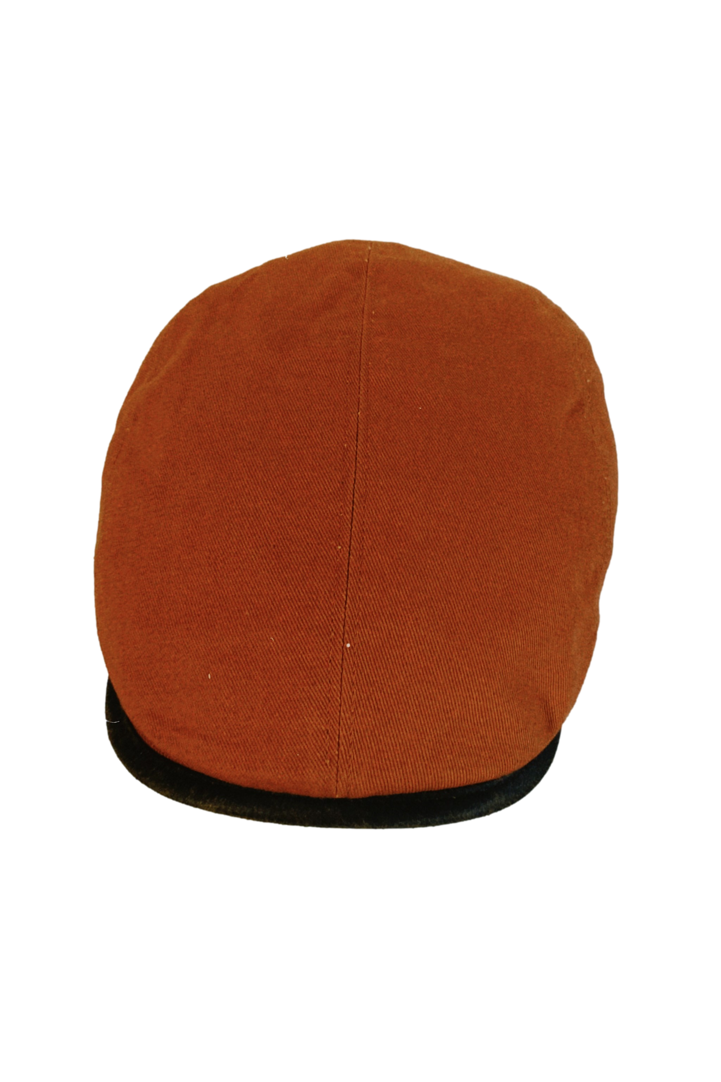 Casquette plate couture brique