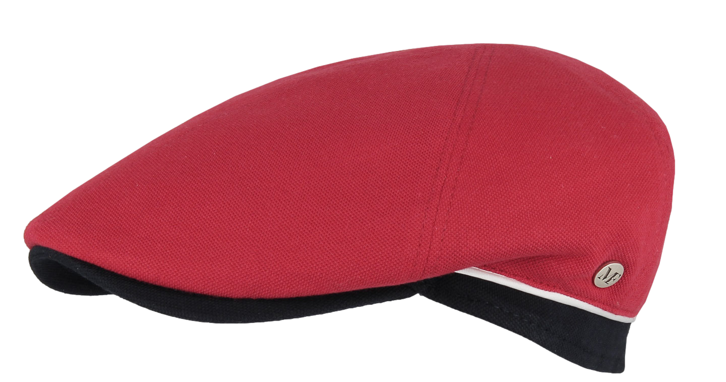 Casquette plate sport rouge
