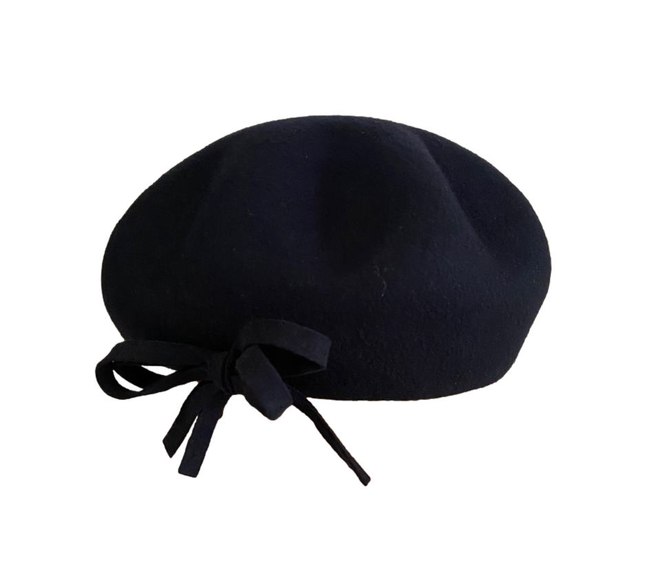 beret laine fantaisie marine