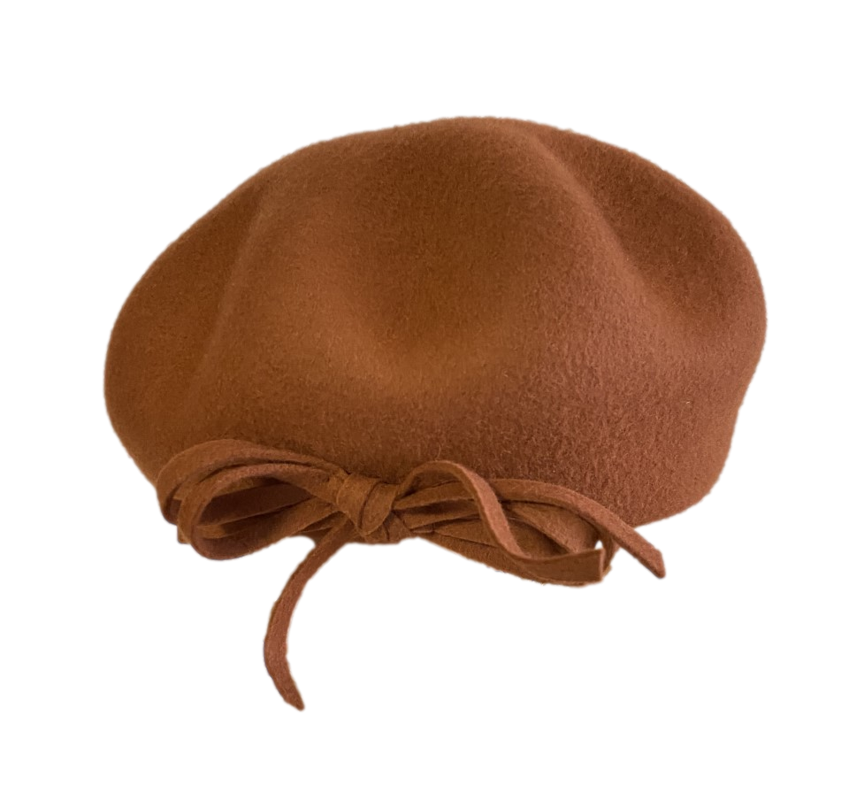 beret laine fantaisie rouille