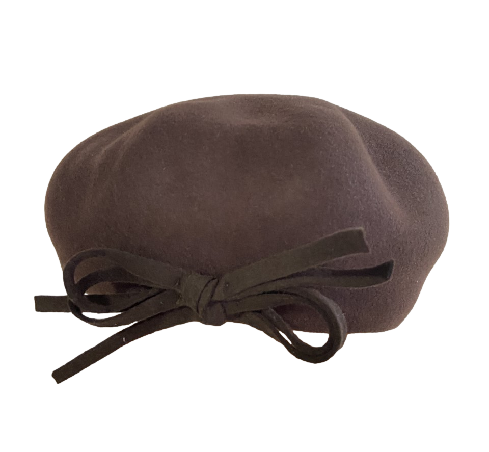 beret laine fantaisie marron