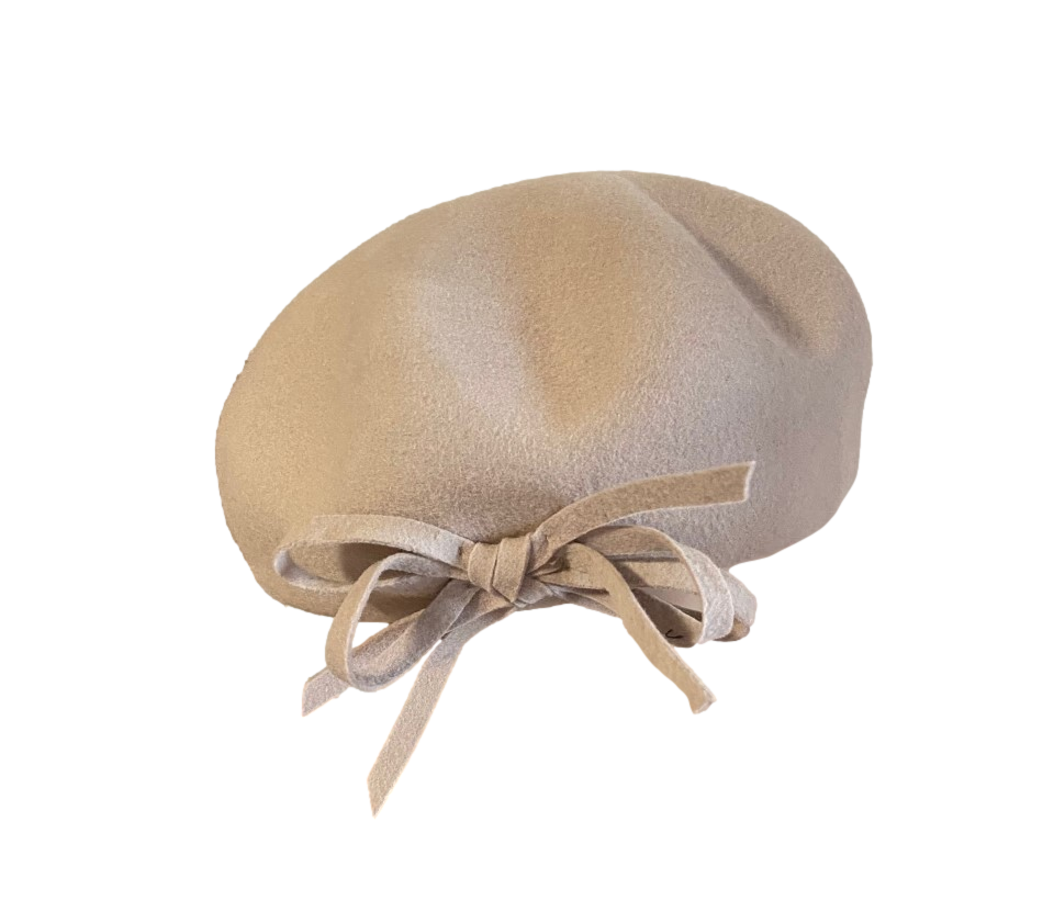 beret laine fantaisie  beige