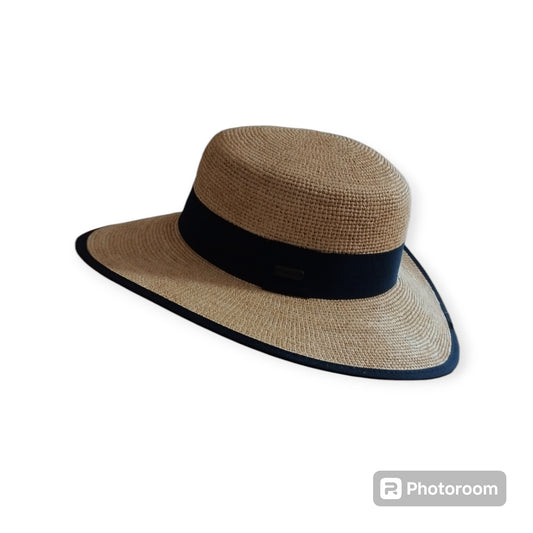 Chapeau Bruna Raphia Crochet Fino Réf : 80