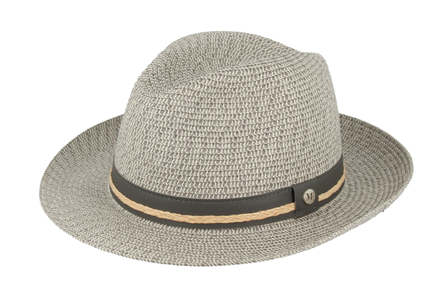 Chapeau paille ete homme gris