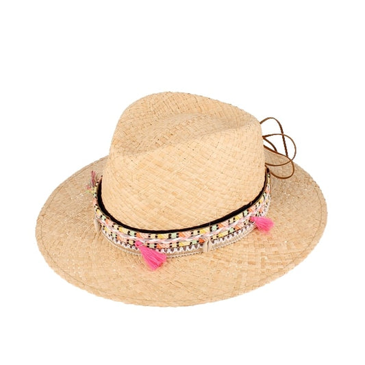 Chapeaux Traveller 100% Raphia Bijoux CH1017