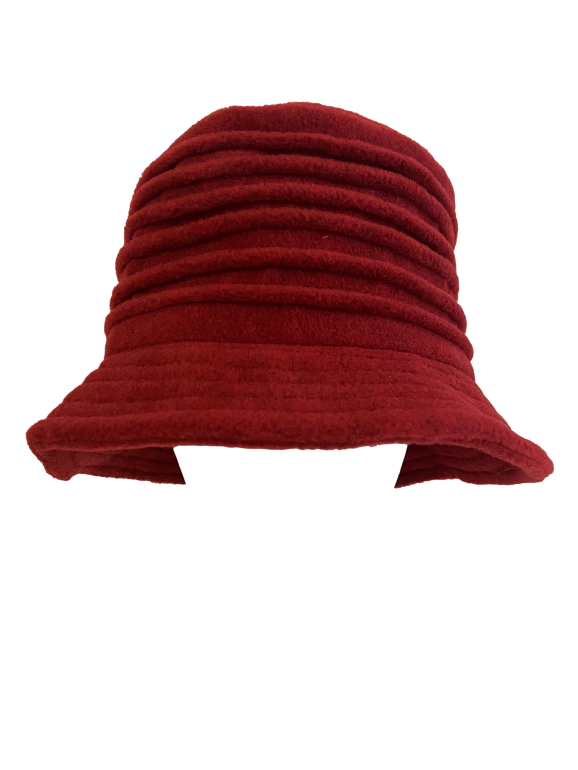 Chapeaux bob polaire rouge rubis