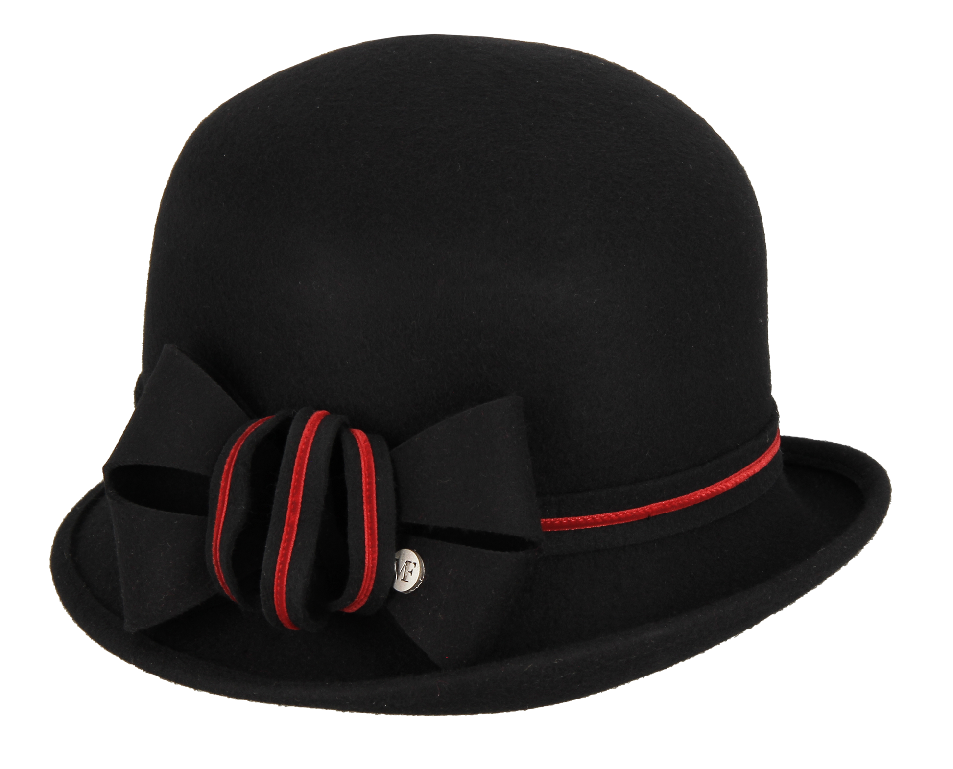 chapeau cloche vintage noir