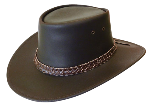 chapeaux Cowboy cuir marron