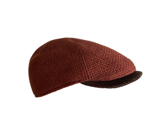 casquette plate 6 pans cuivre